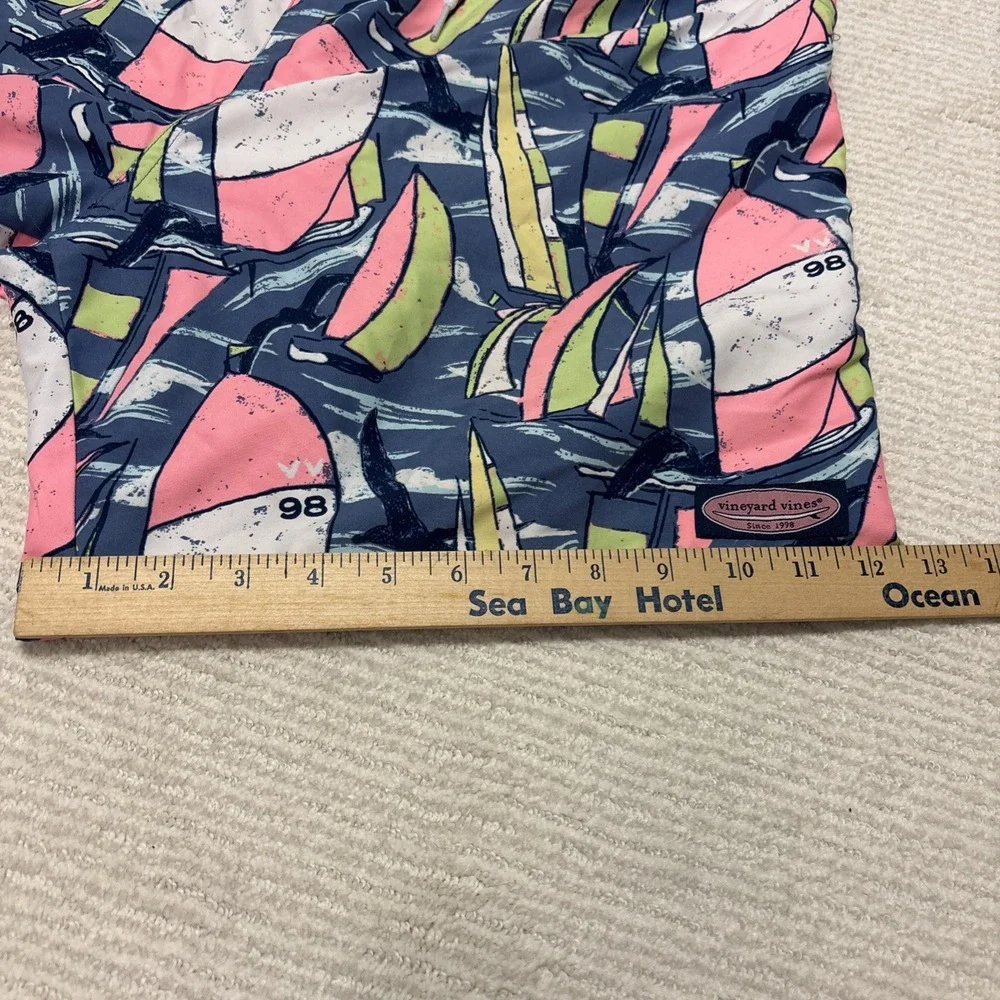 Vineyard Vines Mesh Lined Swim Shorts Trunks Mens Large All‎ Over Sailboat Print